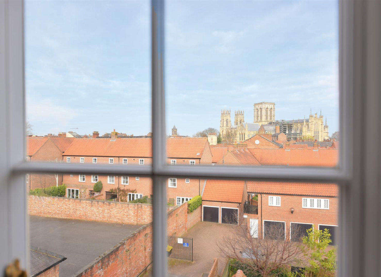 view of york minster from rental property